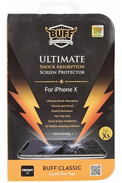Hype Store LABS BF70482 Ultimate iPhone X، واقي شاشة ممتص للصدمات