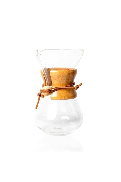 Hype Store Glass Dripper Coffee Equipment, 600 Ml, 2 Cups (Chemex Model) Stan...