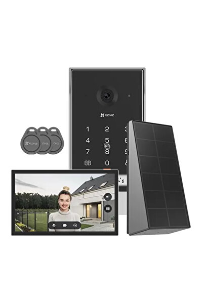 EZVIZ Video intercom kit, 7 inch touch monitor, 2K camera, IR 5m, SD, Wi-Fi5,...