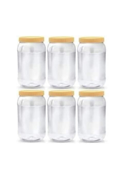 FINE برطمانات بلاستيكية فارغة سعة 400 مل × 6 قطع