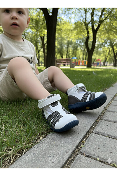 nuh kids Ortopedske bele dečije sandale
