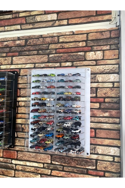 hazer case 72 Capacity Plexiglass Covered Display Shelf Diecast Car 1:64 Scale