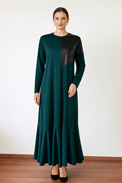 SENFONİ Long Dress with Ruffled Skirt