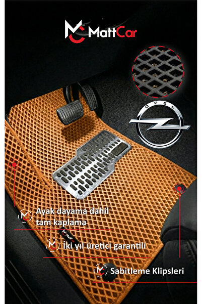 MATTCAR Opel Corsa Serisi Akıllı Oto Paspas Takımı Eva Mat Gri