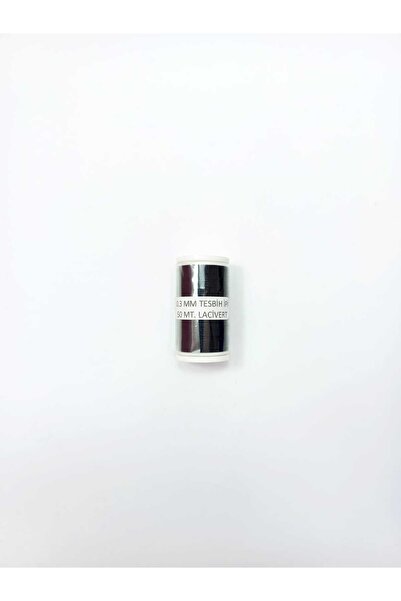 Eskişehir hobi sanat 0,3 mm 50 μέτρα Σχοινί Tasbih Navy Blue Χρώμα