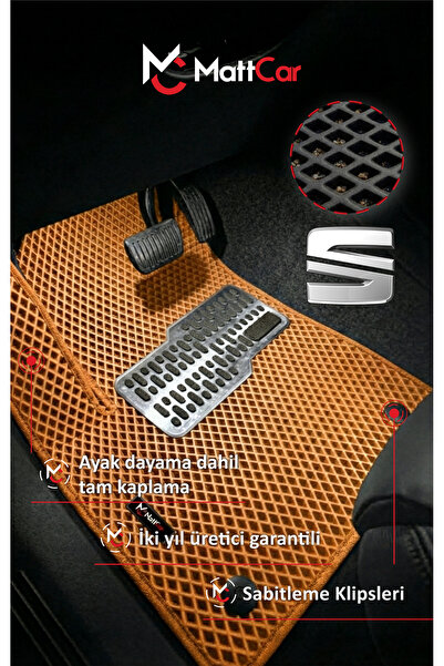 MATTCAR Seat Ibiza 6J 2008 - 2017 Akıllı Oto Paspas Takımı Eva Mat FÜME
