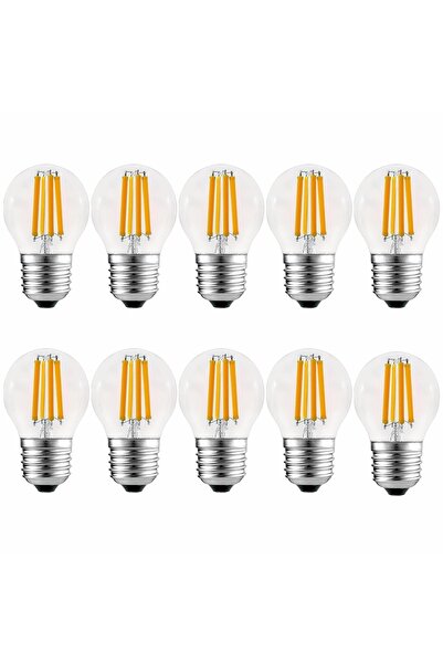 Hype Store Ucuz Geldi 6 Watt Mini Top Ampul Led G45 Şeffaf Cam Rustik Ampul E...