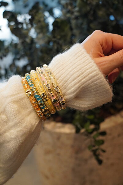 Vina Bag Mineli Kelepçeli Sedefli Bileklik