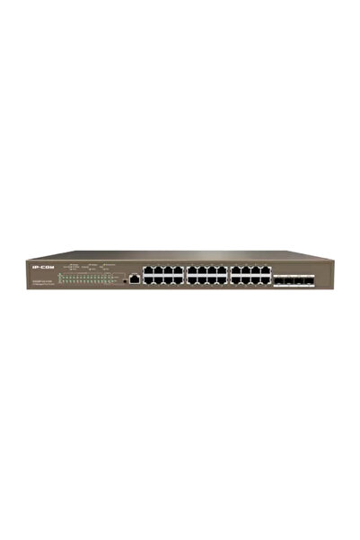 IP-COM Switch cu 24 de porturi Gigabit PoE, 4 porturi Gigabit SFP, 1 port con...