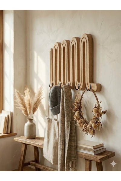 akçehome Anahtarlık Boho İskandinav Tarzı Duvar Aksesuarı Düzenleyici