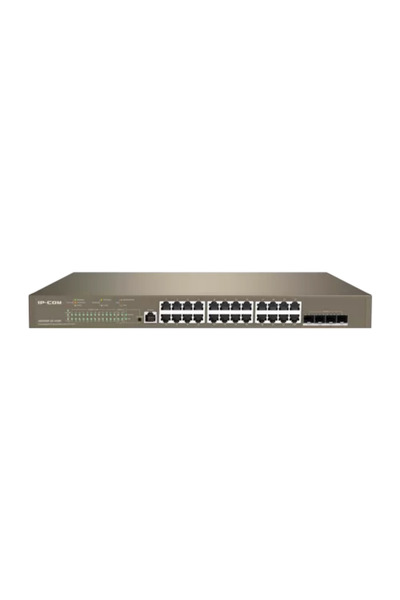 IP-COM Switch cu 24 de porturi PoE 1Gbps, 4 porturi SFP+ 10Gbps, Management C...