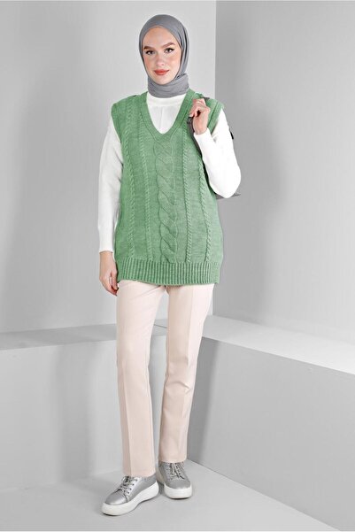 Alvina Knitted Detailled Tricot Sweater 43122