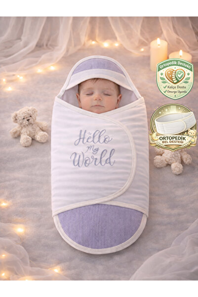 Tomuycuk بطانية رمادية للأطفال/الرضع - كيس نوم 100% قطن لتقويم العظام من 0-9 ...