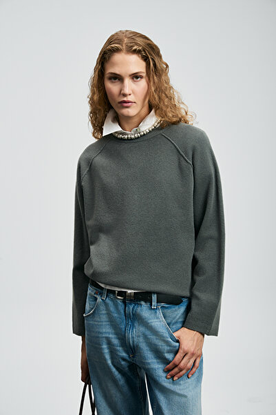 Lufian Holly Women's Sweater Smoke Green