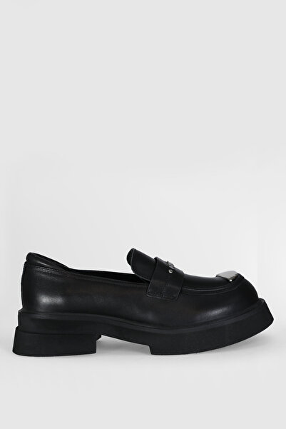 Lufian 122230004 Pantofi clasici din piele pentru femei Lucy Oxford NEGRI