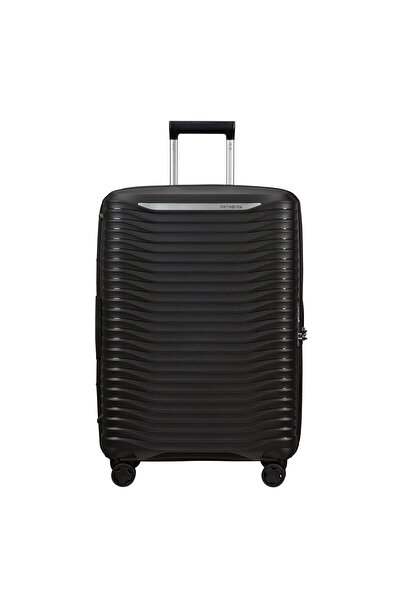 Samsonite Siyah Spinner Upscape Körüklü 4 Tekerlekli 68 cm Orta Boy Valiz