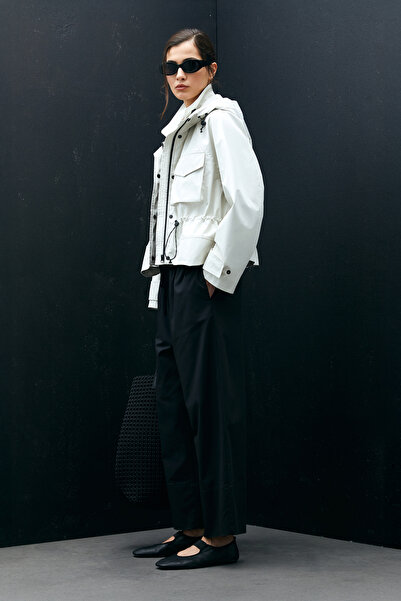 Lufian Pantaloni de damă Concordia din amestec de bambus negri