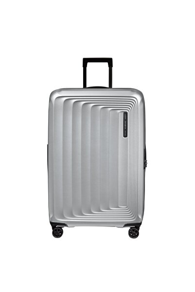Samsonite Gri Spinner Nuon Körüklü 4 Tekerlekli 75 cm Büyük Boy Valiz
