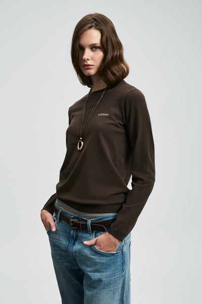Lufian Hoper Women's Sweater Brown