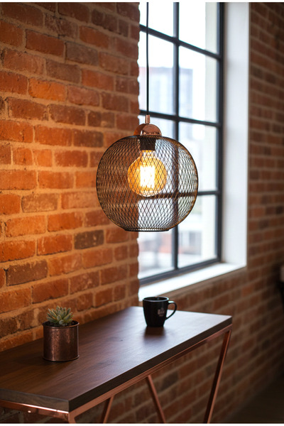 365GUNSERİSONU Endüstriyel Tel Kafes Bakır Tesisatlı Büyük Küre Siyah Tekli S...