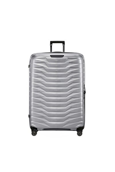 Samsonite Gri Spinner Proxis 4 Tekerlekli 86 cm Büyük Boy Valiz