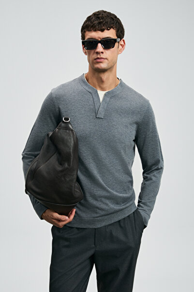 Lufian Чоловічий светр Zen темно-сірий