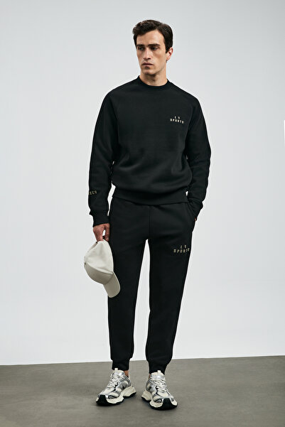 Lufian Sıgma Erkek Sweatshirt Siyah