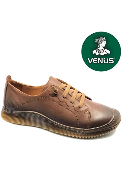 Venüs Mako Hakiki Deri Ortopedik Kadın Casual Ayakkabı TABA
