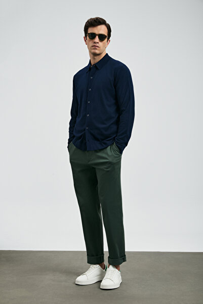 Lufian Kenny Men's Sweater Navy Blue