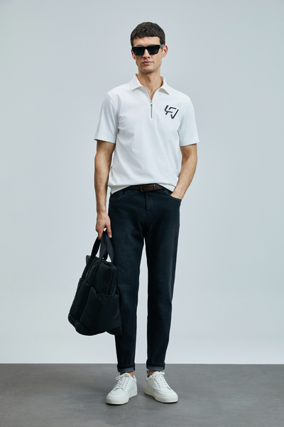 Lufian Luiço Smart Jean Men's Trousers Regular Fit Anthracite