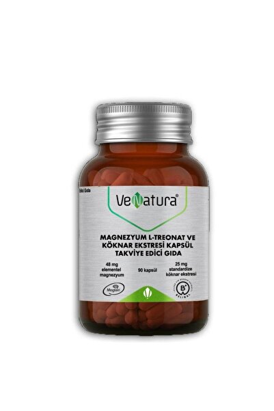 VeNatura Magnezyum L-Treonat ve Köknar Ekstresi 90 Kapsül