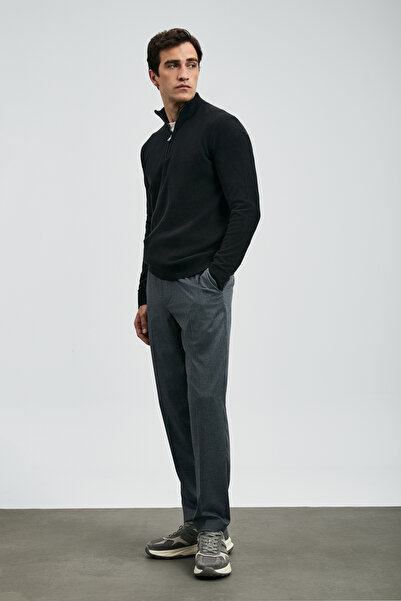 Lufian Robın Erkek Kazak Siyah