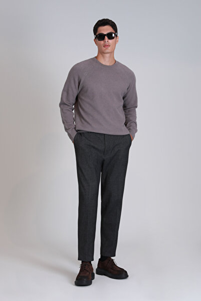 Lufian Pantaloni chino Bert Sports pentru bărbați, slim fit, gri închis