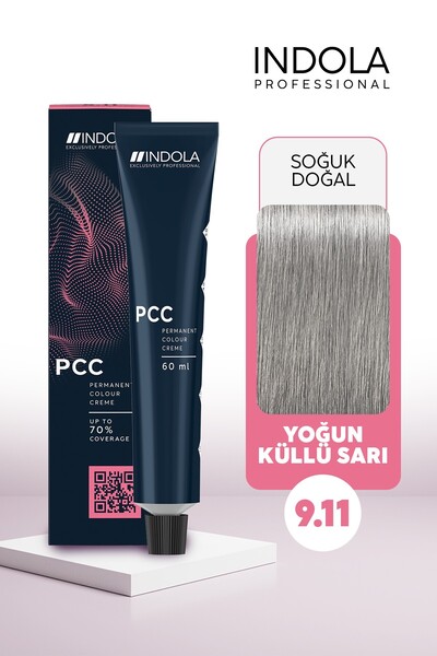 Indola PCC 9.11 60ML Yoğun küllü sarı Saç Boyası