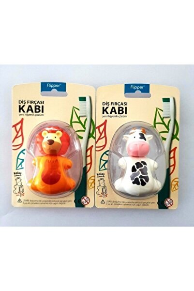 Rocs flipper Toothbrush Bowl Cow And Lion