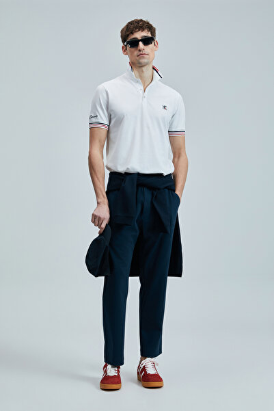 Lufian Eros Smart Erkek Polo Tişört Beyaz