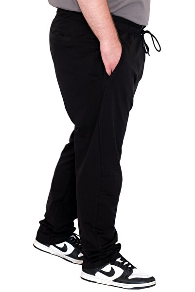 ModeXL Büyük Beden Erkek Eşofman Altı Classic 2 Ip 11100