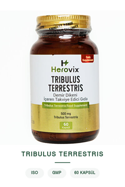Herovix Tribulus Terrestris 500 mg %90 Saponin – Erkeklere Özel Bitkisel Takv...