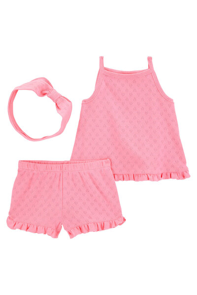 Carter's Kız Bebek Alt Üst Set 3 Ay-24 Ay Pembe