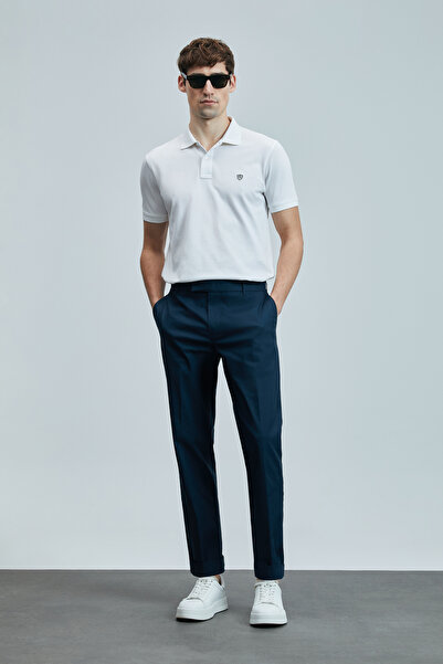 Lufian Laon Smart Erkek Polo Tişört Beyaz