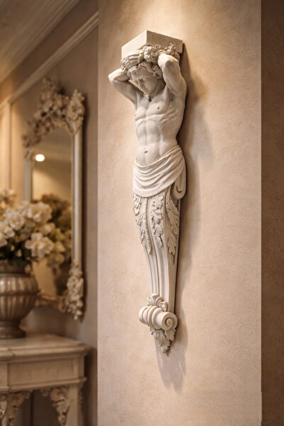 Yaratıcı sanatlar atölyesi 40 CM Büyük Boy Antik İşlemeli 3 Boyutlu Duvar Hey...