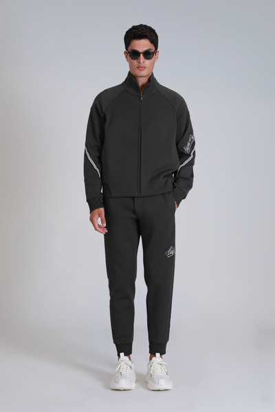 Lufian Ανδρικά αθλητικά παντελόνια Roader σε σκούρο πράσινο χρώμα