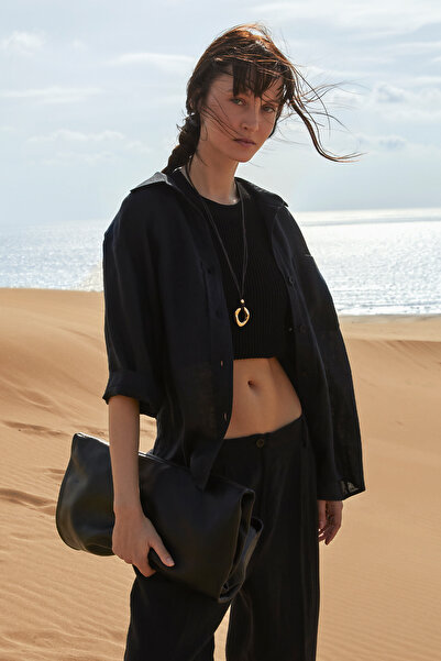 Lufian Pulover de damă Angel negru