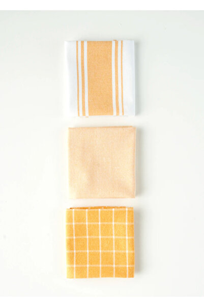 Bella Maison Juno  Kurulama Bezi 3'lü Hardal (45x65 cm)