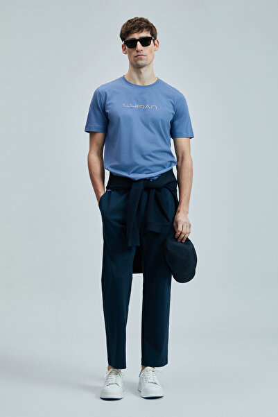 Lufian Μπλουζάκι Fusion Modern Graphic Σκούρο Λιλά