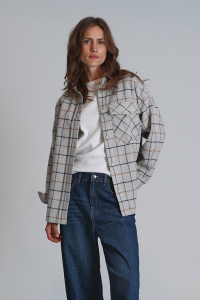 Lufian Cămașă Nelson Regular Fit pentru femei - gri