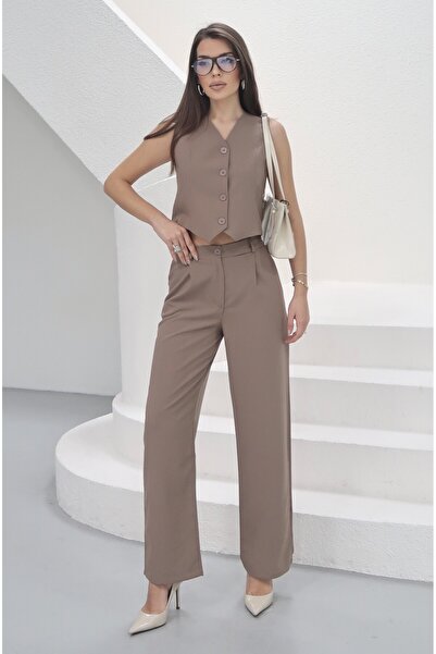MAXXANA Lined Vest and Pants Set