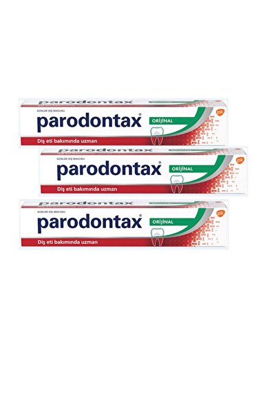 Parodontax Paradontax Orijinal Diş Macunu 75 Ml * 3 Adet