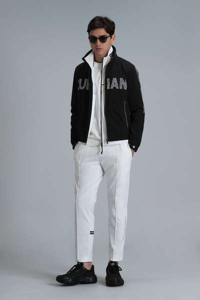 Lufian Ανδρικό αθλητικό παντελόνι Mode σε λευκό χρώμα