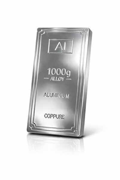 BAKIRCIM STORE Saf Alüminyum Külçe 1000 Gr Kutulu